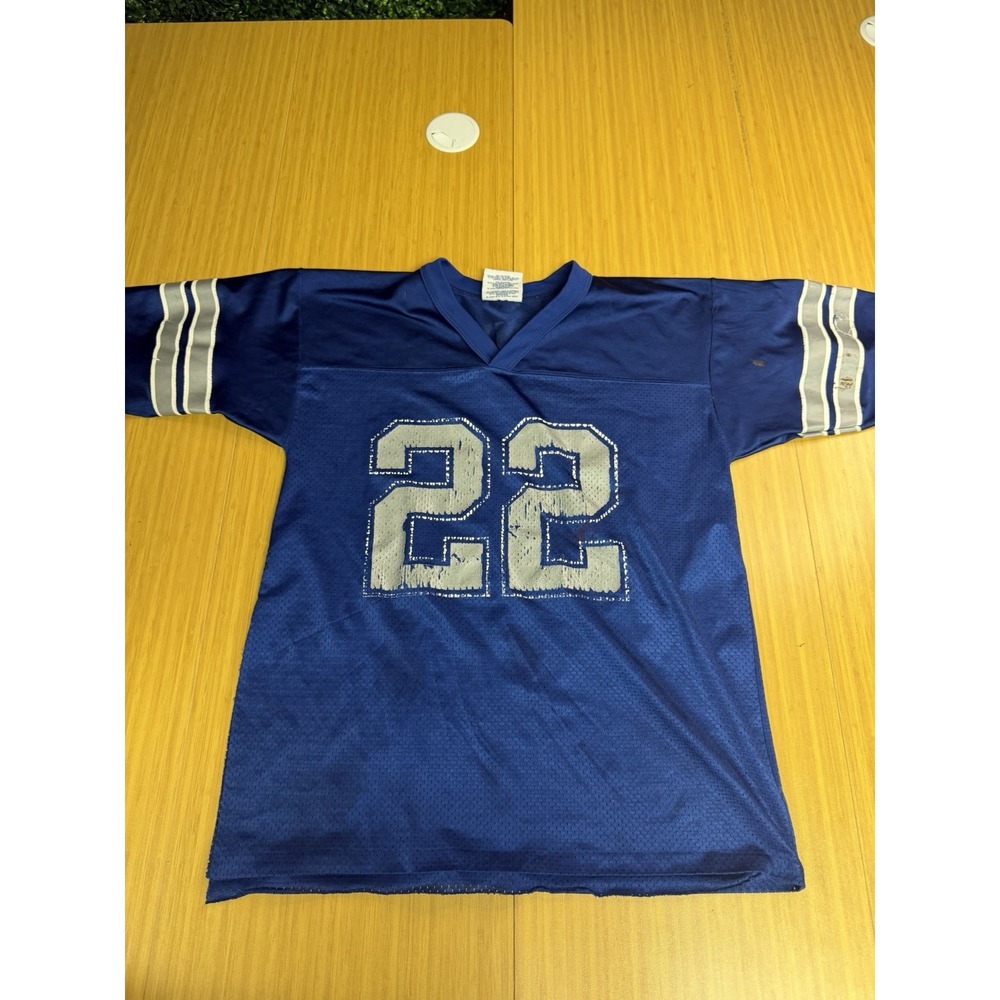 Dallas Cowboys Emmitt Smith NFL Vintage Jersey Logo Athletics Youth Large 14-16